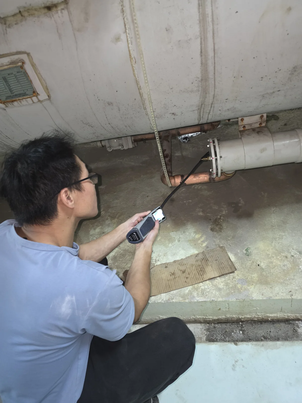 螺杆式冷水机组系统进水检修 · 油侵水管路排查与压力复测 现场记录 5